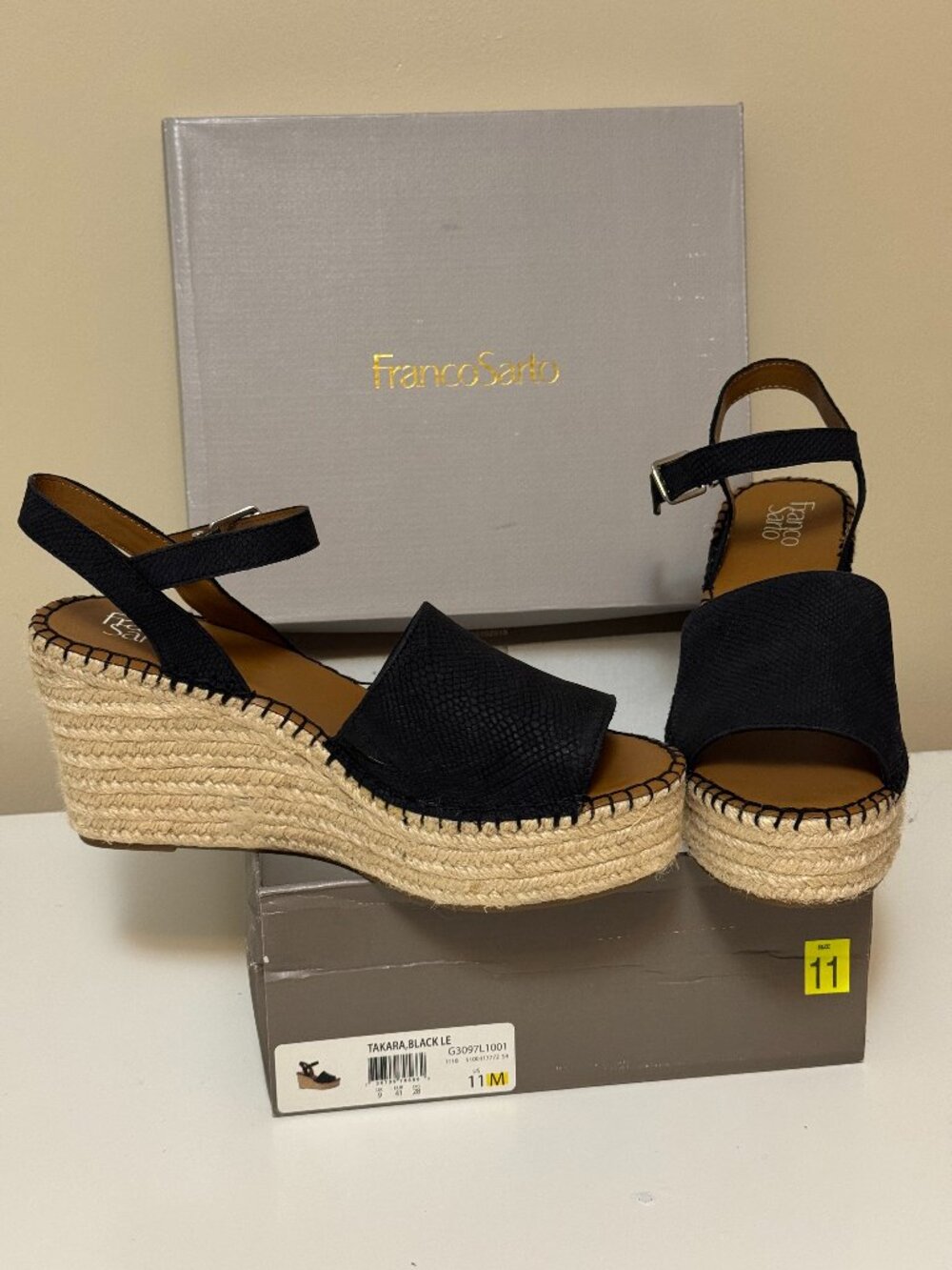 Franco Sarno Espadrille Sandal, Women's size 11 M. Takara LE - Picture 1 of 3
